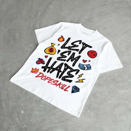 Image of DopeSkill Graphic Tee Streetwear Hip Hop Hypebeast Unisex T-Shirt Sneaker Colour Matching Shirts Inspired Motivation Quotes