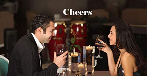 image for AiFanS Glass Tealight Holders Centerpiece,Crystal Candle Holders Decor