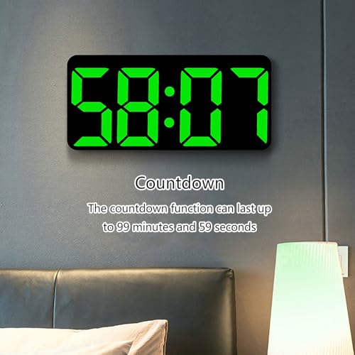 Horloge murale numérique grand affichage pour optimiser l'espace de bureau - 5