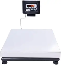 Balança Digital Comercial 300kg c/Bateria 40x50 Bivolt Welmy