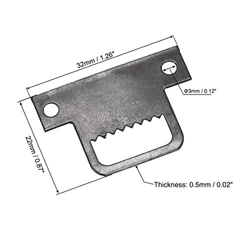 Image of uxcell Picture Hangers, 32mm x 22mm Double Hole with Screws for Frame Hanging, 20 Pcs