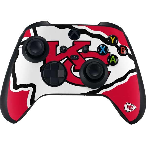 Skinit Decal Gaming Skin Compatible with Xbox Series X Controller - Officially Licensed NFL Kansas City Chiefs Large Logo Design