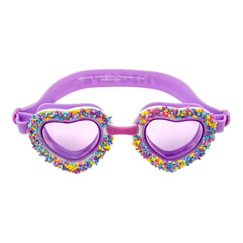 H2O Life Girls Heart Shaped Swim Goggles Comfort Fit Soft Leakproof Design Kids Ages 5 and Up