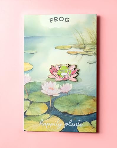 Image of Cute Frog Enamel Pin - Kawaii Handcrafted Lapel Pin, Minimalist Frog Design, Adorable Nature-Inspired Accessory, Quirky Frog-Themed Gift for Collectors and Frog Lovers