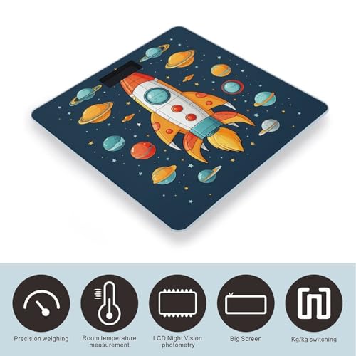 Báscula Digital de Baño con Diseño Nave Espacial miniatura 3