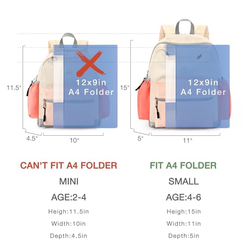 STEAMEDBUN Toddler Backpack for Girls 2-4: Kids Backpack Boys Girls - Preschool Kindergarten Daycare Backpacks - 12 inch