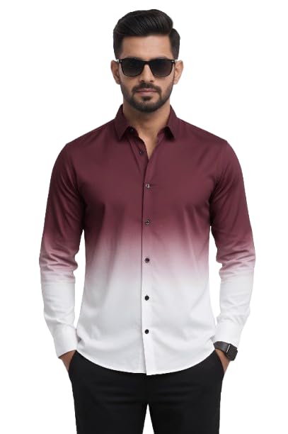 Men’s Stretchable Spandex Full Sleeve Shirt – Comfortable Fit Shaede Color-picture-47