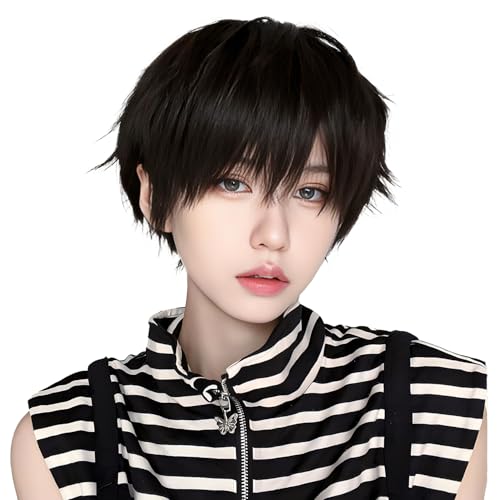 UncleHu �E�B�b�O �����Y �V���[�g �j�� �E�B�b�O �Z�� �t���E�B�b�O ���� �C�P���� �n���T�� �R�X�v�� ���i�g�� �w�� ���R ���� �l�C �ϔM �j�����p wig �t�@�b�V���� �l�b�g/���t�� (�K��)