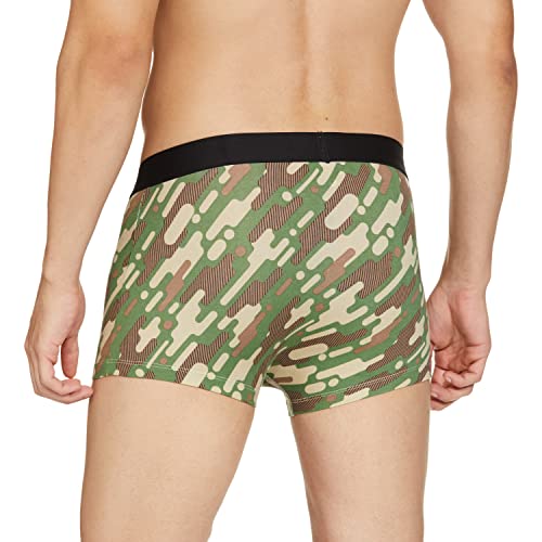 Image of JACK & JONES Men's Cotton Blend Modern Regular Printed Trunks