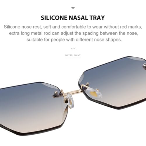 XSJGHLM-Small Frameless Sunglasses Women Men Luxury Fashion Vintage Metal Rimless Sun Glasses4