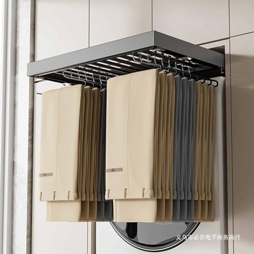 Porte-pantalons coulissant pour dressing et armoire extensible