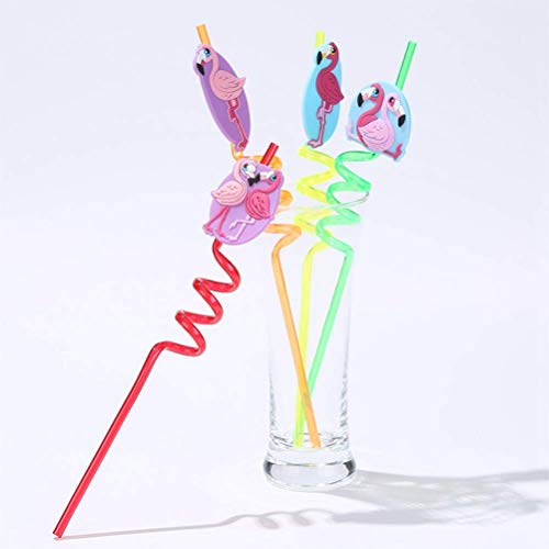 Set de 4 pitillos flamenco desechables de silicón miniatura 5