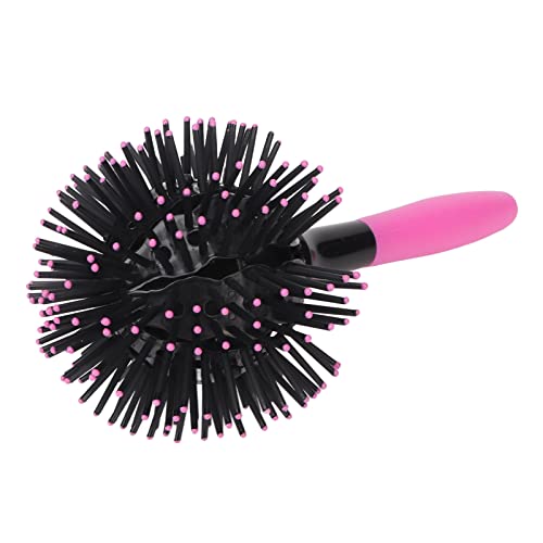Tbest Spazzola per Capelli Ad Alta Temperatura nel Ciclo 3D, Pettine a Sfera per la Rimozione della Forfora e Massaggi di Crescita di
