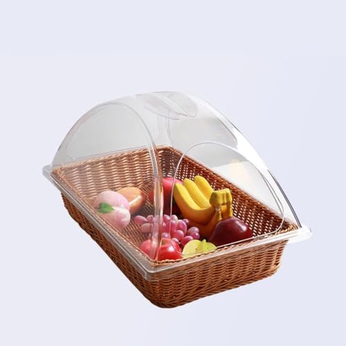 Lot de 7 couvercles en plastique résistants à la chaleur pour plats de boulangerie de taille normale pour desserts, buffets, traiteurs, événements