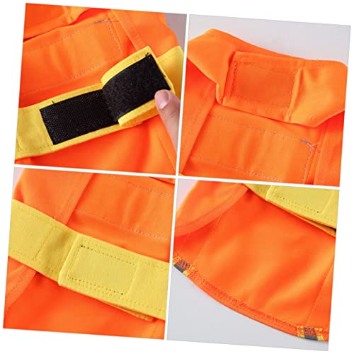 Disfraz decorativo para perro naranja talla M miniatura 7