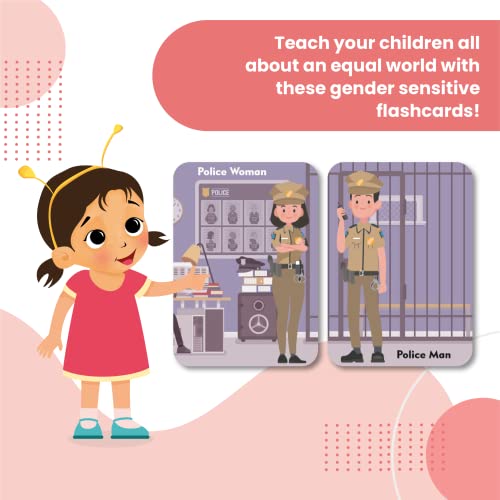 Image of Occupations | 36 Laminated Anti-Glare Flash Cards | Montessori Inspired Fun & Easy to Learn Toys for Kids