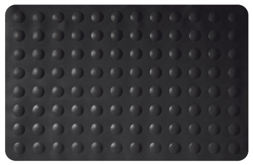 Gelco Design 707222 Badematte, rutschfest, 35 x 53 cm, Schwarz/Sweet Black