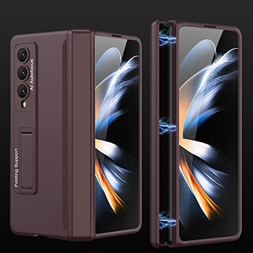 Samsung Galaxy Z Fold 4 Coque Magnétique Vin Rouge pour Usage Professionnel et Quotidien