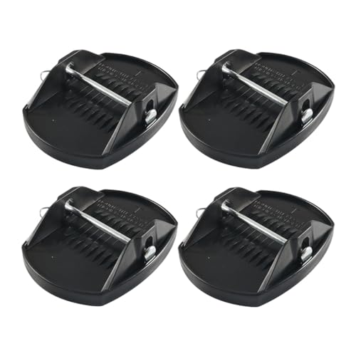 Okiyakusama 4 Pieces RV Trailer Jack Pads Leveller Wheel Foot Leg Support Heavy Duty Replace Pads for Motorhome Accessories