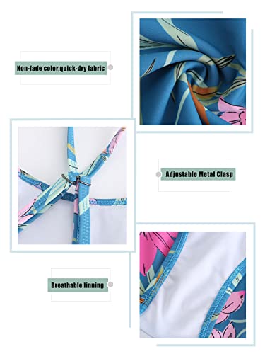 Image of Girls Two Piece Swimsuits Tankini Bathing Suit for Kids Hawaiian Swimwear Set 3-16 Years