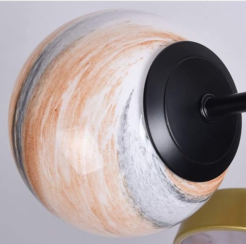 Lustre Suspendu Moderne Doré Sphérique 4 Têtes pour Plafond - 6