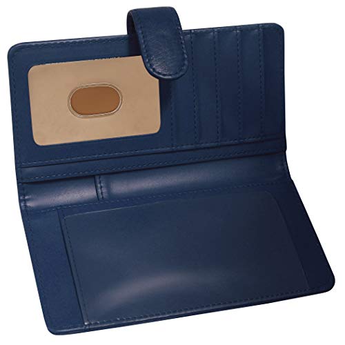 Buxton Heiress Pik-Me-Up Checkbook & Credit Card Holder Wallet (Navy)2