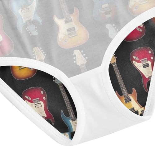 Colorful Guitars Toddler Girls Panties, Panties for Girls, 2T–8 Years4