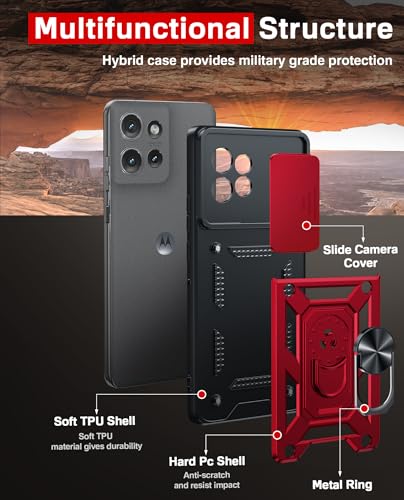 Coque Moto Edge-Plus 2023 double couche résistante avec béquille