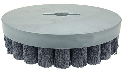 Image of Weiler 86121 Burr-Rx Shell-Mill Holder Disc Brush, 10 inch, 0.43 /120CG Crimped Fill, Made in The USA