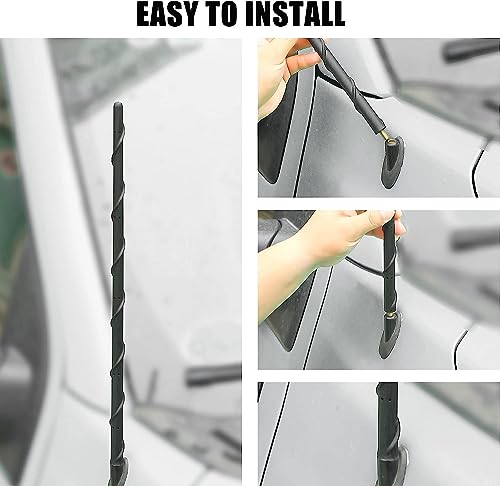 16 Inch Toyota Antenna for 1995-2025 Tundra Tacoma FJ Cruiser - Truck Car Accessories, Replacement for AM FM Reception - Thumbnail 3