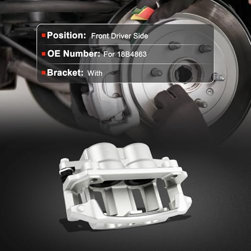 Image of cciyu Front Left Disc Brake Caliper Assembly w /Bracket 18B4863 | For Dodge For Dakota 2003 2004