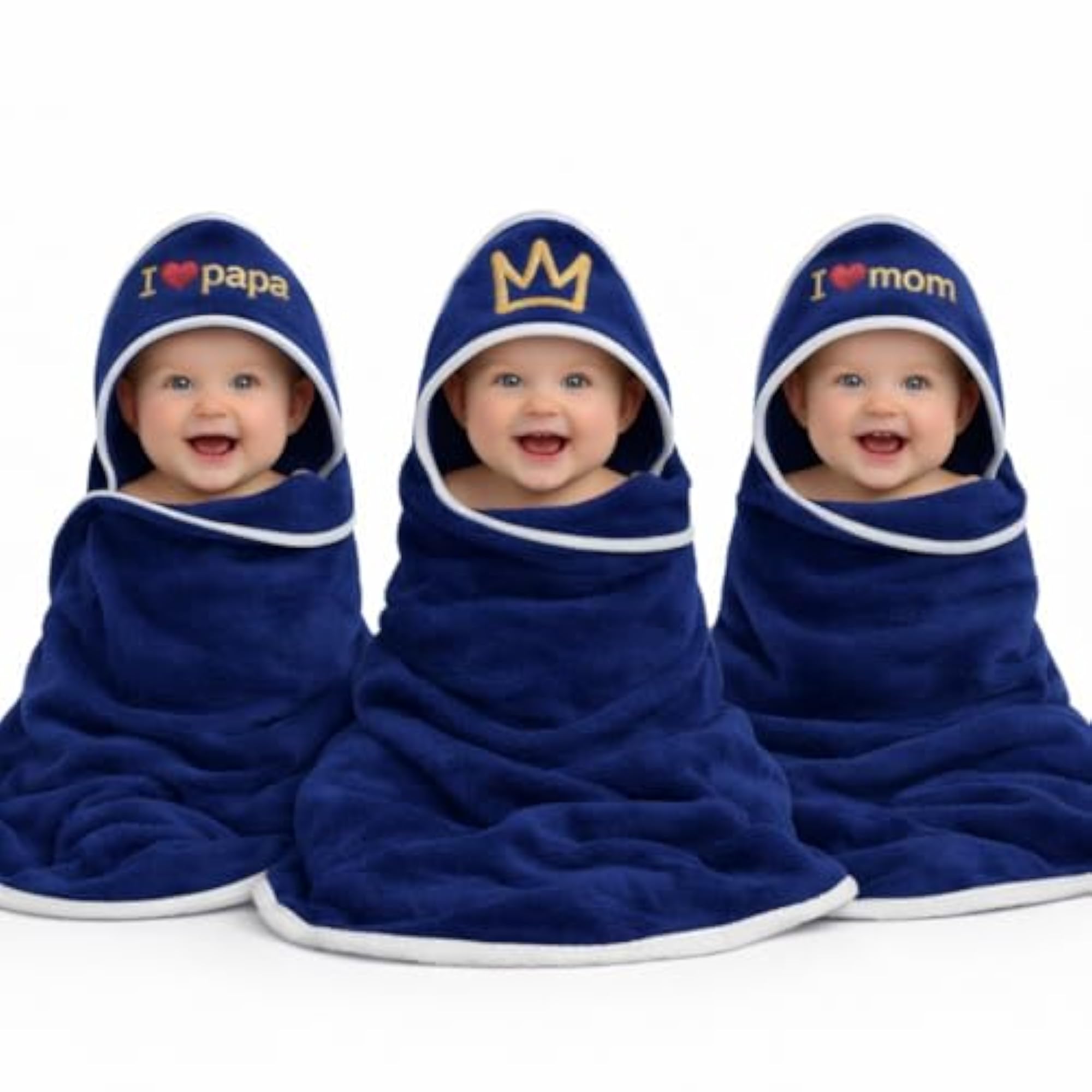 Ultra Soft Polar Fleece Baby Hooded Blanket