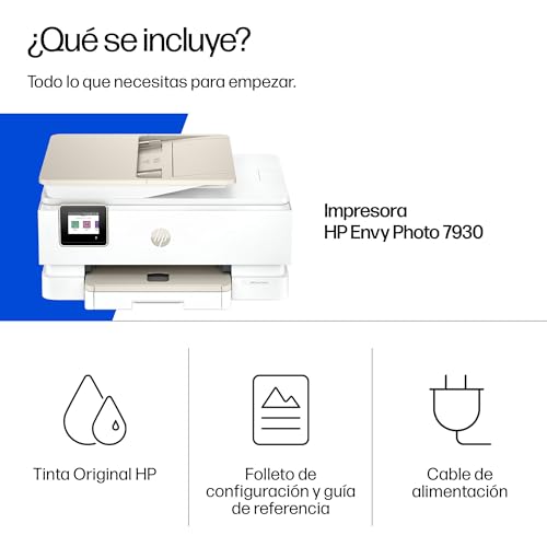 Miniatura 7 de Hp Envy Photo 7930, Impresora Multifunción De Inyección De Tinta A4 A Color, Wi-Fi Doble Banda, Impresión Automática A Doble Cara, Adf De 35 Hojas, Bandeja Para Fotos, 6 Meses De Instant Ink