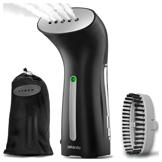 Steamer for Clothes, Hand Held Portable Travel Garment Steamer, Metal Steam Head, 25s Heat Up, Pump System, Mini Size, Handheld Steamer for Any Fabrics, No Water Spitting, 120V Black