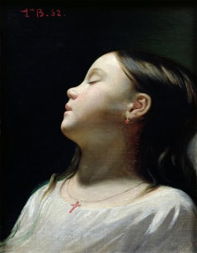 Affiche Impression Prints Toile Peinture Murale Salon 60x90cm Young Girl Sleeping