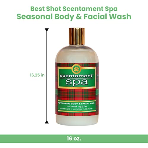 Image of Best Shot Scentament Spa Seasonal Facial & Body Wash, Harvest Apple, 16 oz