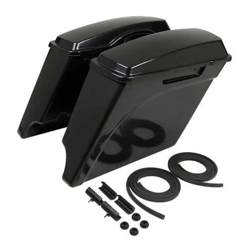 Sacoches de selle moto rallongées 5" pour réparer et habiller Electra Glide