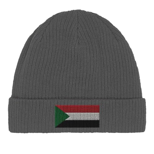 Bonnet en coton drapeau du Soudan aux finitions soignées et maille douce haut de gamme