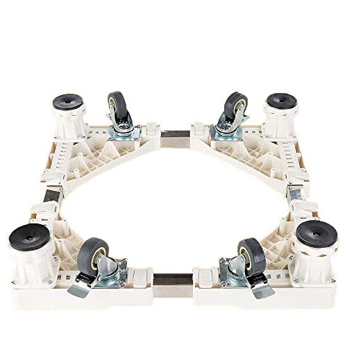 Einstellbare Waschmaschine Ständer Bewegliche Waschmaschinen-Trockner Sockel Roller Kühlschrank Pedestal Unterschrank Mit 4 Locking
