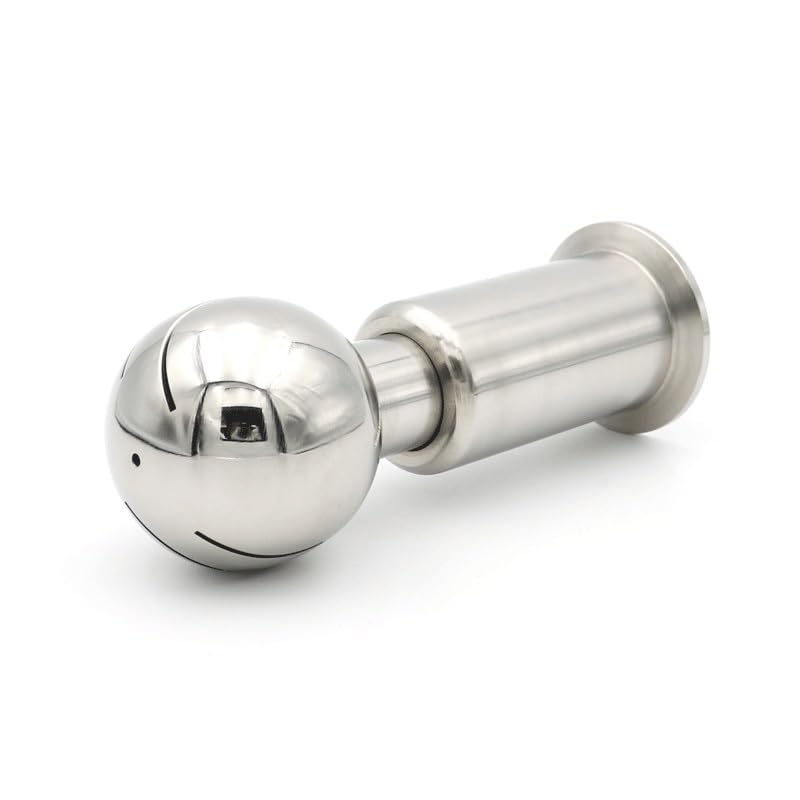 Rotary Spray Cleaning Ball 304 Stainless Steel Rotary Spray Ball Tri Clamp 1-2 in 360 Degree Coverage CIP Fitting(2 in)