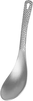 Titanium Camping Spoon 15cm Lightweight Travel Backpacking Utensils Durable Reusable Metal Kitchen Serving Silverware for Outdoor Picnic Hiking Home RT068T1 PACK