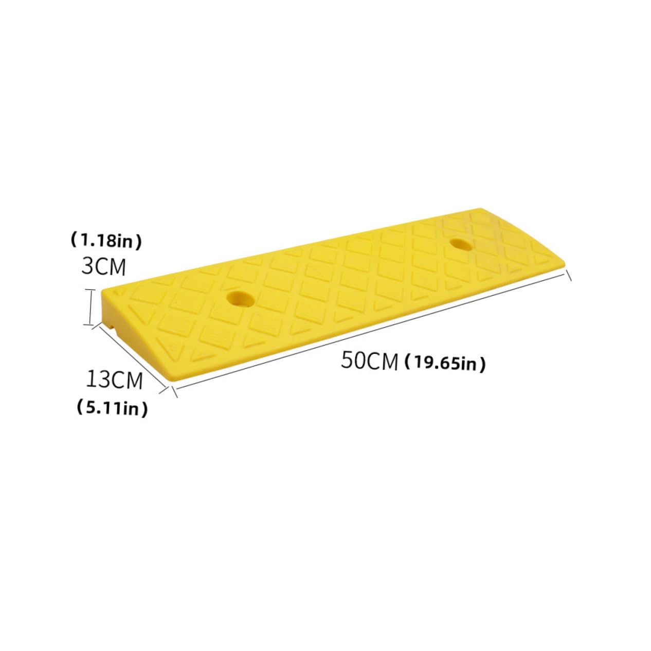 Didiseaon Robotic Vacuum Threshold Ramp Plastic Wheelchair Ramp Pad for Home Over The Threshold Non-Slip Easy to Clean Install