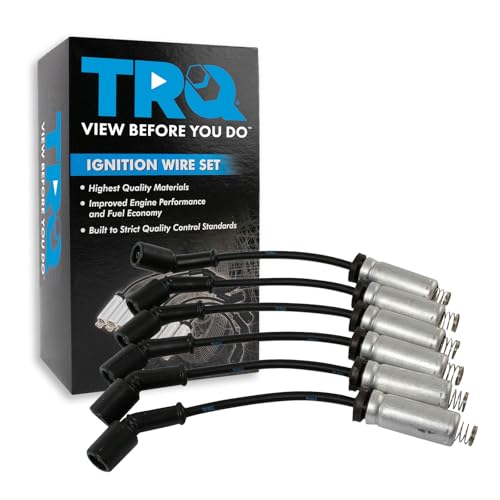 TRQ Ignition Spark Plug Wire Kit Set for GMC Sierra Chevrolet Silverado Pickup Truck 4.3L V6 New