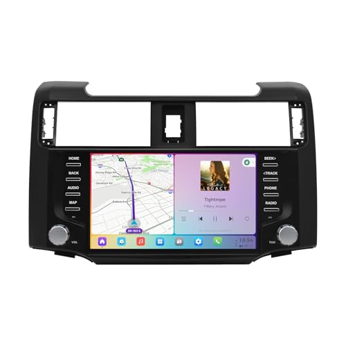 Image of Head Unit for Toyota 4Runner 2010-2023 with Carplay & Android Auto, 8GB+256GB, Android 13, HD Video Output, 9'' QLED Screen, Mirror Link, AM /FM Radio, 4G LTE /5G WiFi, Gyroscope, DTS