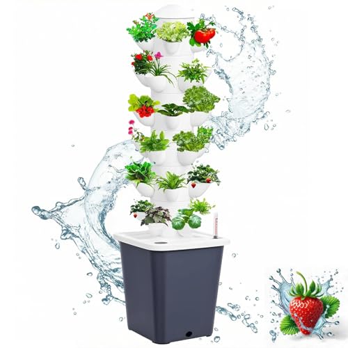 KUCKGO Vertical Hydroponic Tower Garden Growing System - Indoor Planter