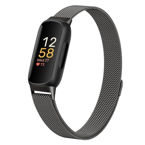 Nepora Fitbit Inspire 3 �Ή� ���^���o���h �\�t�g�X�e�����X�X�`�[���� ���b�V�����[�v ���C�� �����p�X�g���b�v �j�����p �t�B�b�g�l�X�g���b�J�[�A�N�Z�T���[ (�u���b�N) [���s�A���i]