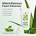 Nature Republic Mild & Moisture Aloe Vera Foam Cleanser Hydration & Moisturizing makeup remover, Pore Cleansing aloe face wash,Korean Skin Care for All Skin Types 150ml / 5.07 fl Oz