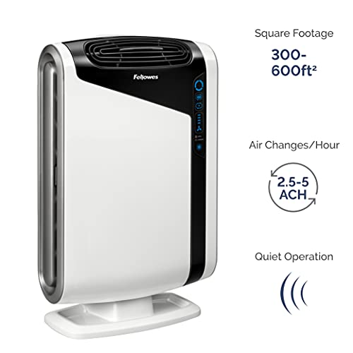 Fellowes Aeramax 300 Large Room Air Purifier Mold, Odors, Dust, Smoke, Allergens And Germs With True Hepa Filter And 4-Stage Purification, White ( #TOP1