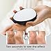 BEZOX Nano Glass Foot Pumice Stone Callus Remover with Cover – Gentle Glass Foot File Scraper, Effective Feet Scrubber for Dead Skin, and Portable Pedi Egg Foot Care Tool - Black