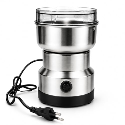 Image of Electric Coffee Grinder & Spice Grinder, 300W Fast Grinding with Stainless Steel Blades | for Coffee Beans, Spices, Seeds, Herbs | Dry Food Mill | Mini Kitchen Grinder